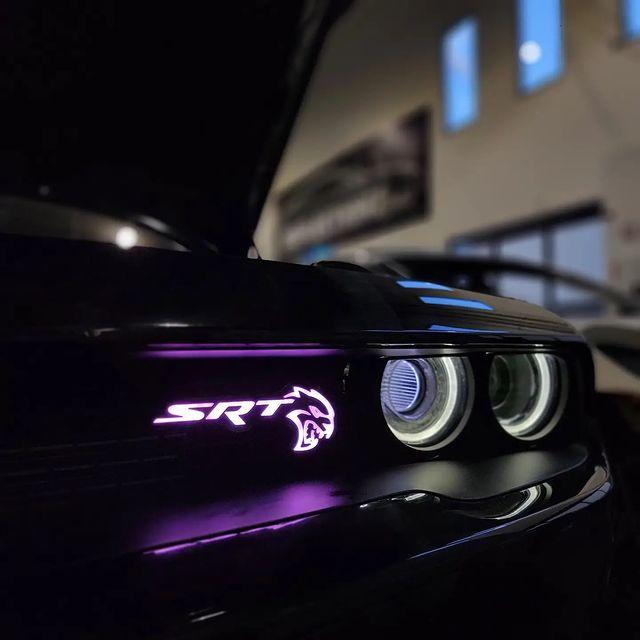 2015-2023 Dodge SRT Hellcat RGBW Flow Series LED Badge Emblem Logo