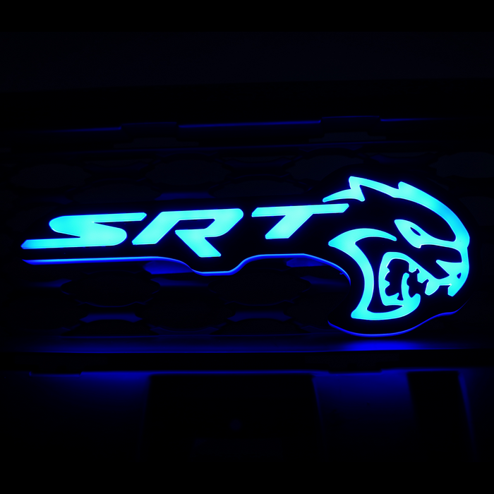 2015-2023 Dodge SRT Hellcat RGBW Flow Series LED Badge Emblem Logo