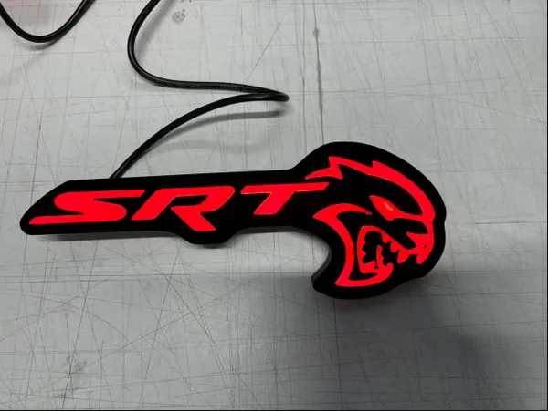 2015-2023 Dodge SRT Hellcat RGBW Flow Series LED Badge Emblem Logo