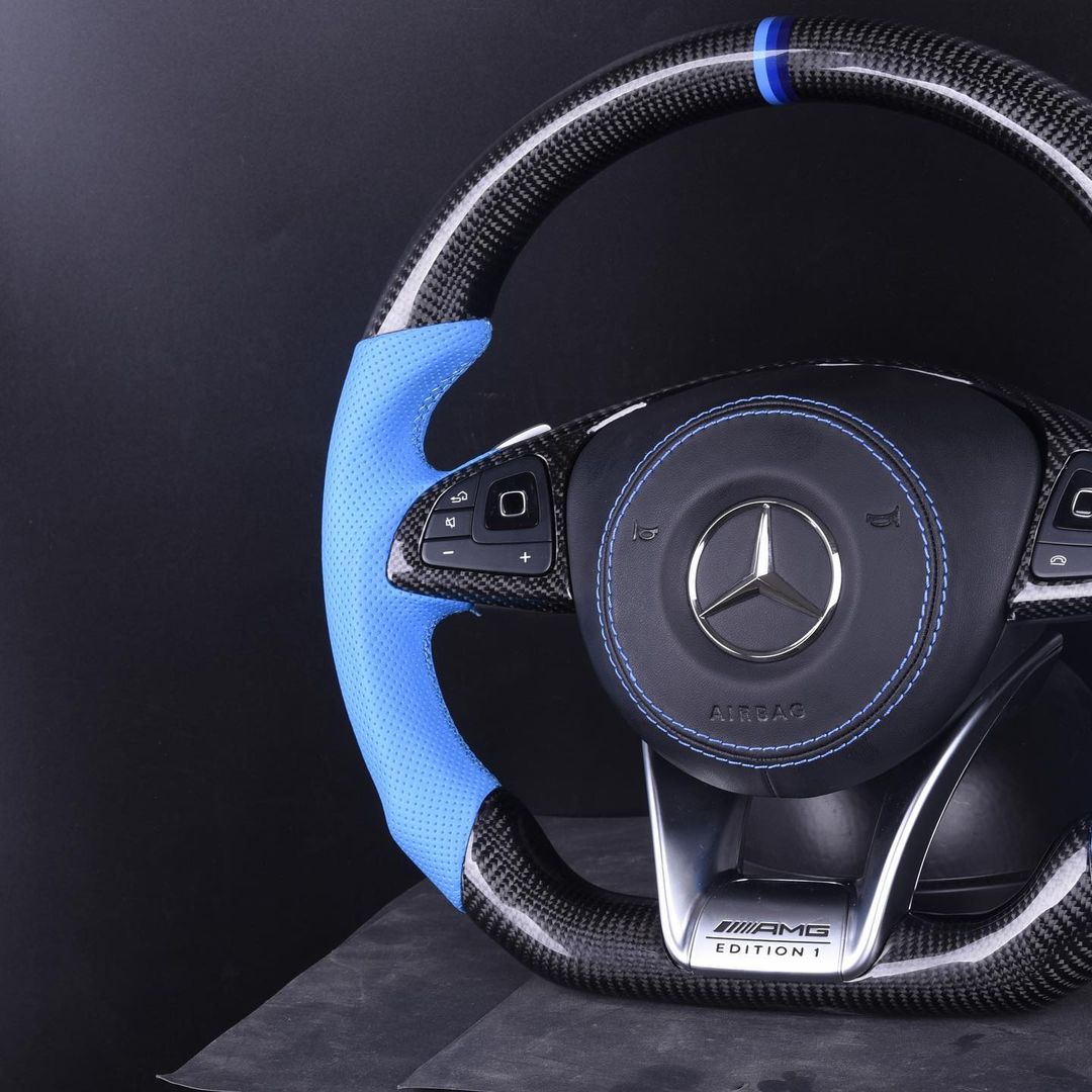 Mercedes Custom Carbon Fiber Steering Wheel