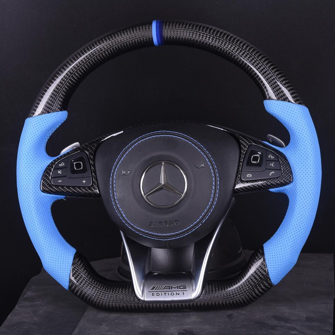 Mercedes Custom Carbon Fiber Steering Wheel