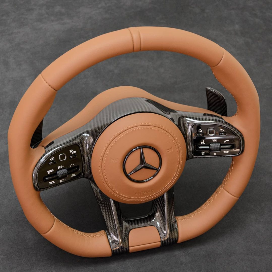 Mercedes Custom Carbon Fiber Steering Wheel