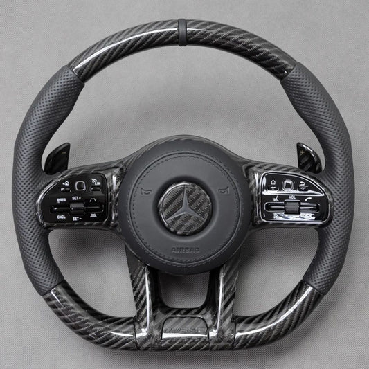 Mercedes Custom Carbon Fiber Steering Wheel