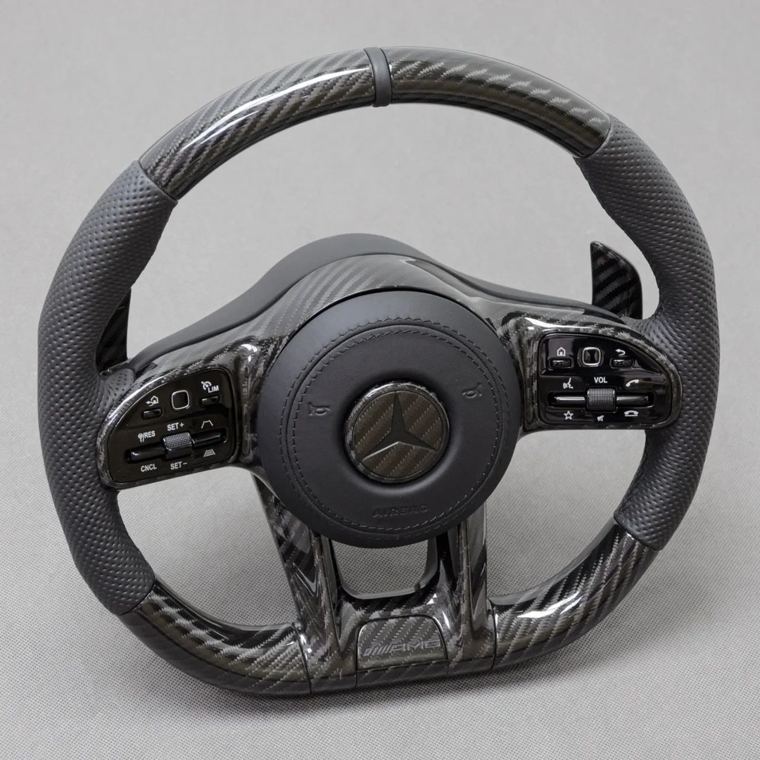 Mercedes Custom Carbon Fiber Steering Wheel