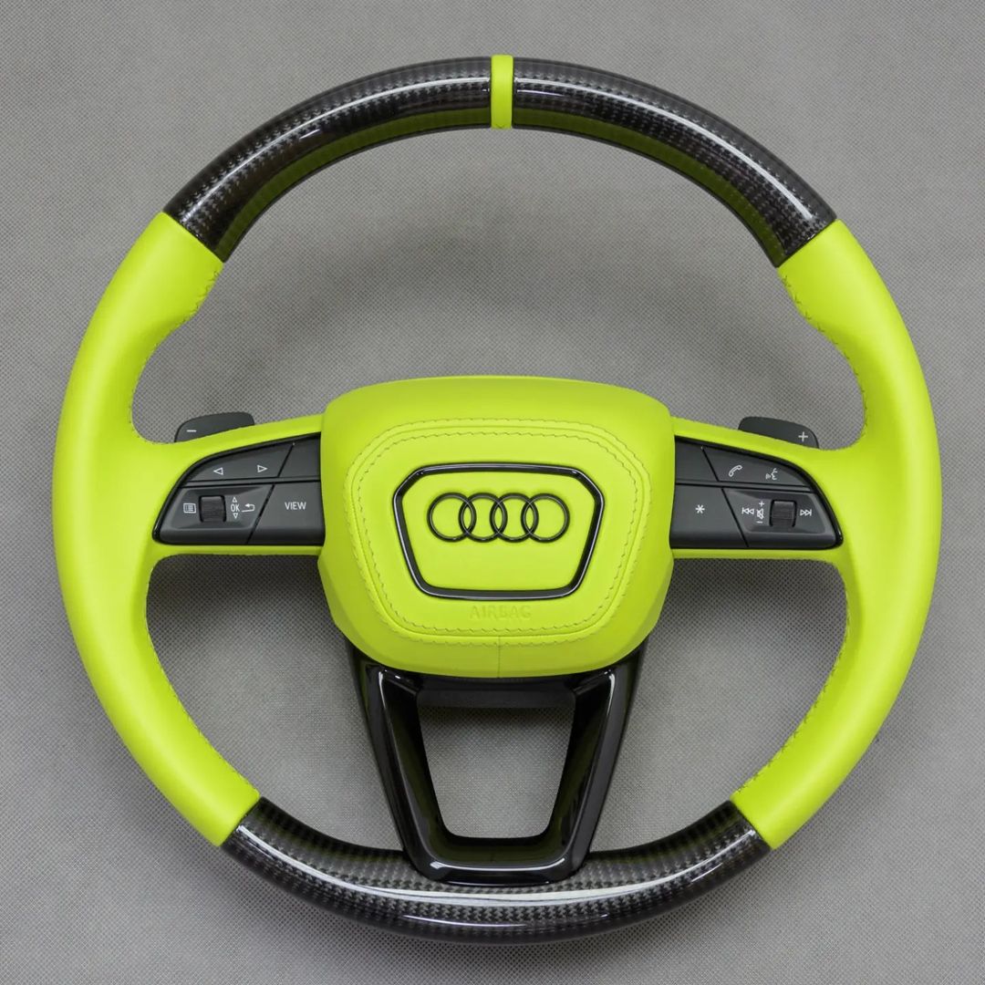 2018+ Audi S,RS/Q5/Q6/Q7/Q8 Custom Carbon Fiber Steering Wheel