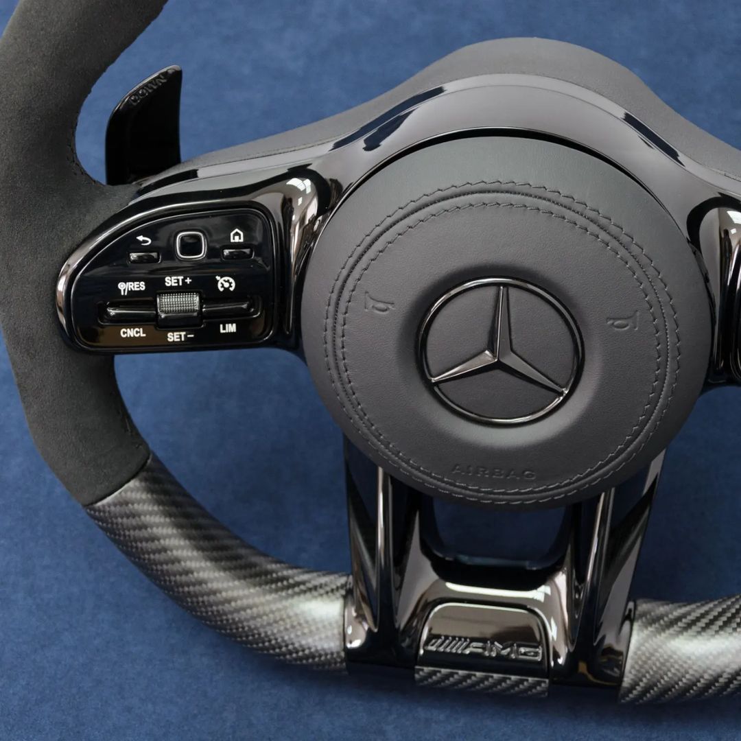 Mercedes Custom Carbon Fiber Steering Wheel