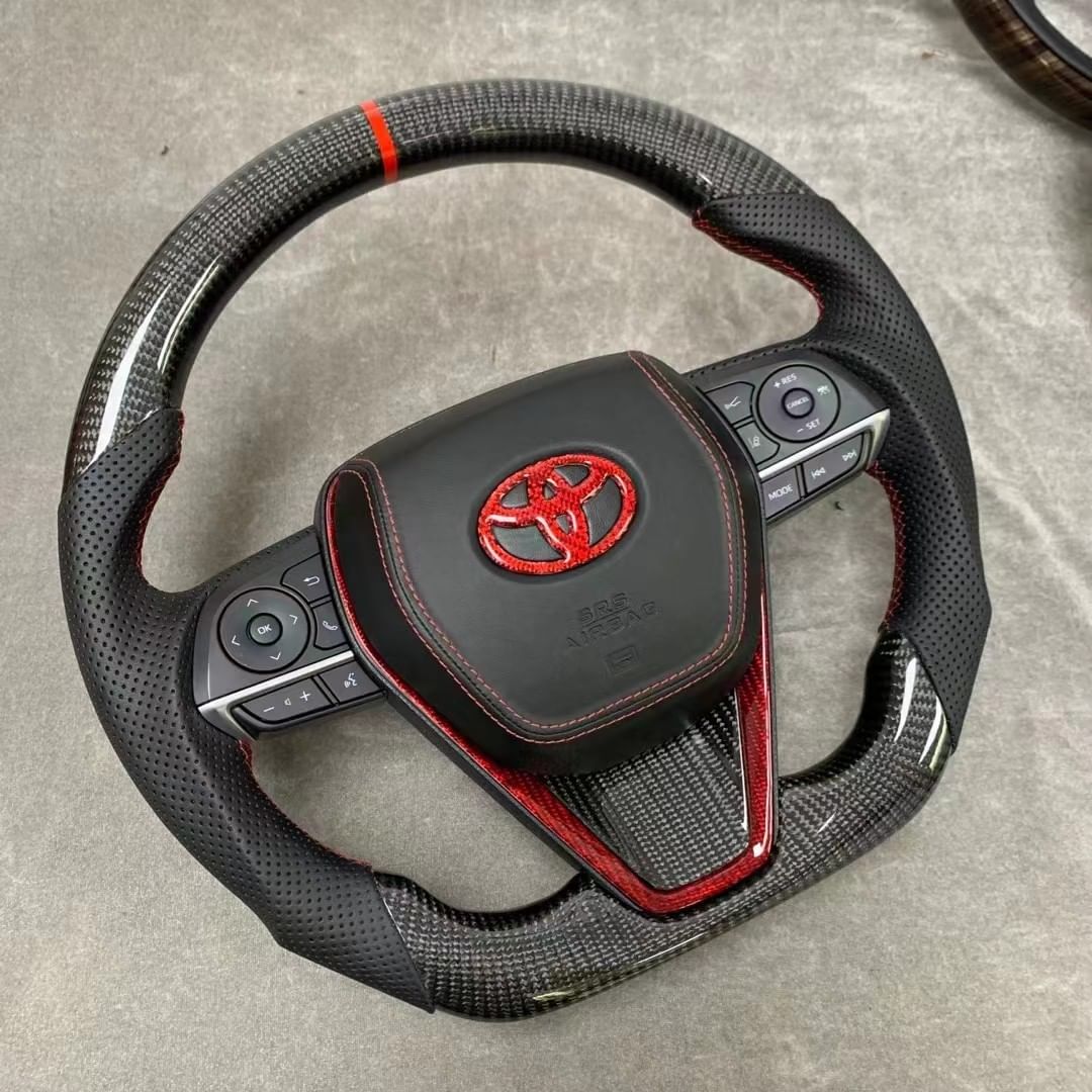 2018+ 8th gen Toyota Camry Carbon Fiber Steering Wheel