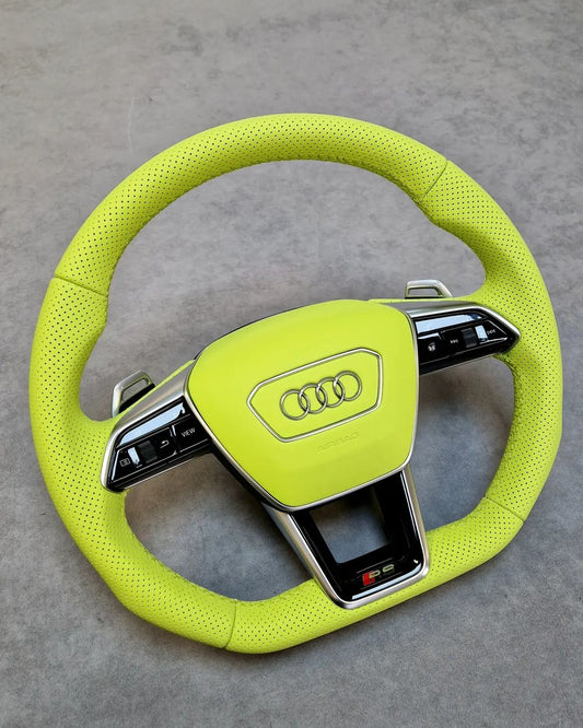 2018+ Audi S,RS/Q5/Q6/Q7/Q8 Custom Carbon Fiber Steering Wheel