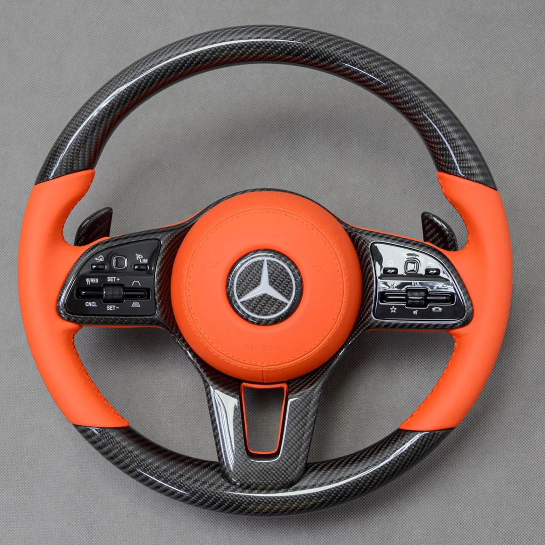 Mercedes Custom Carbon Fiber Steering Wheel