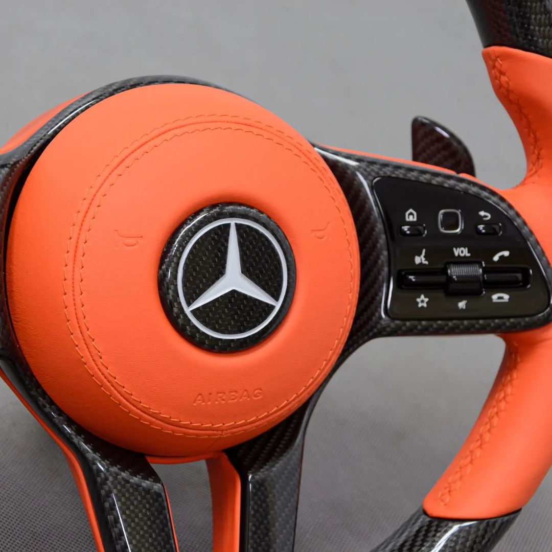 Mercedes Custom Carbon Fiber Steering Wheel