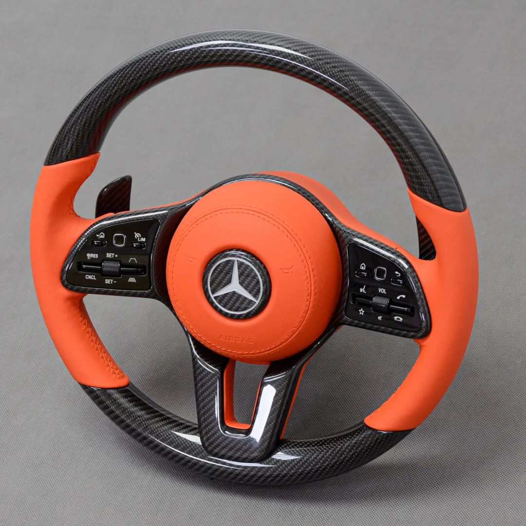 Mercedes Custom Carbon Fiber Steering Wheel