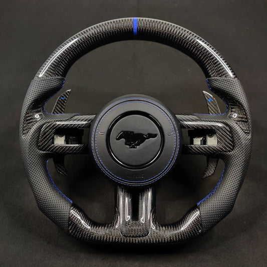 2015+ S550 Ford Mustang Carbon Fiber Steering Wheel