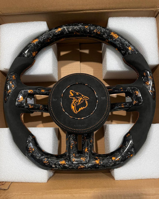 2015+ S550 Ford Mustang Carbon Fiber Steering Wheel