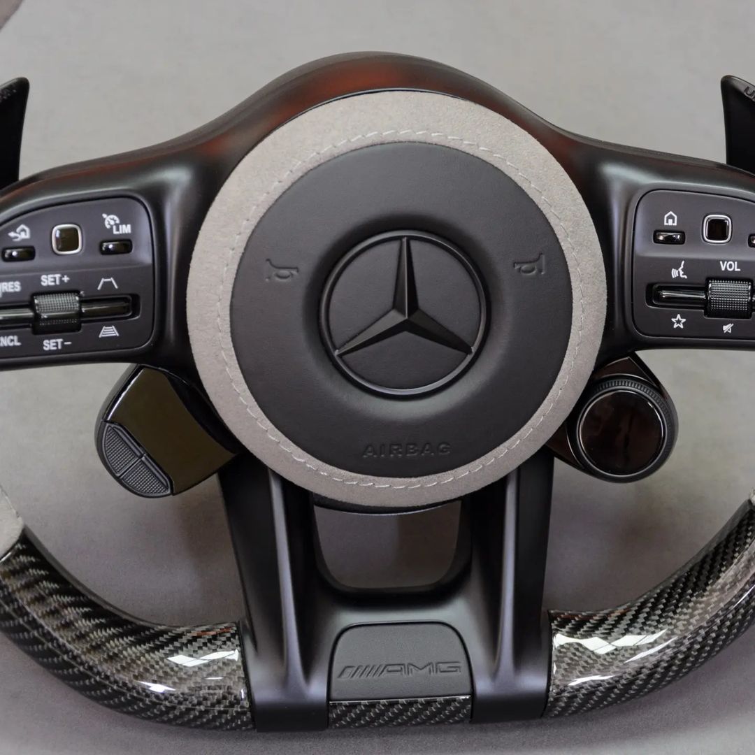 Mercedes Custom Carbon Fiber Steering Wheel