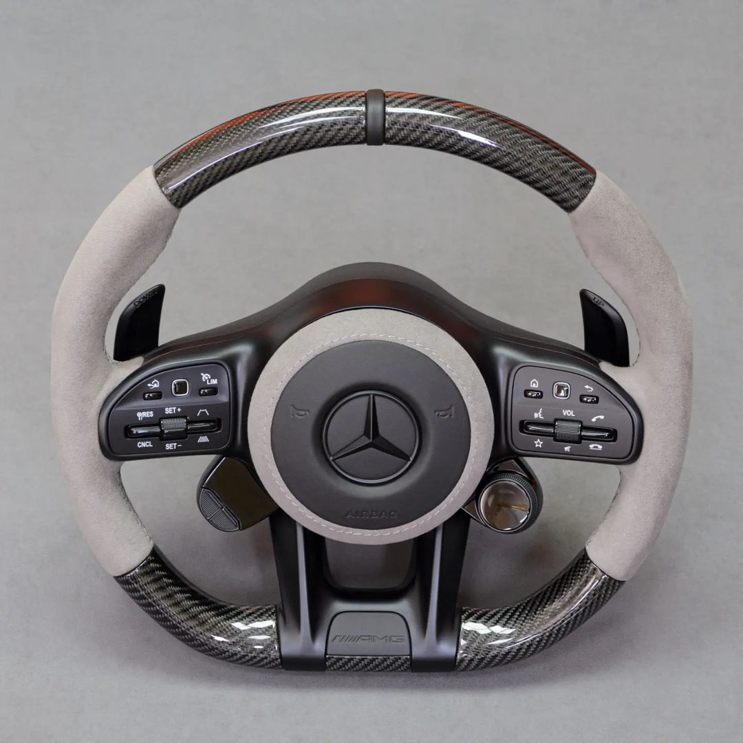 Mercedes Custom Carbon Fiber Steering Wheel