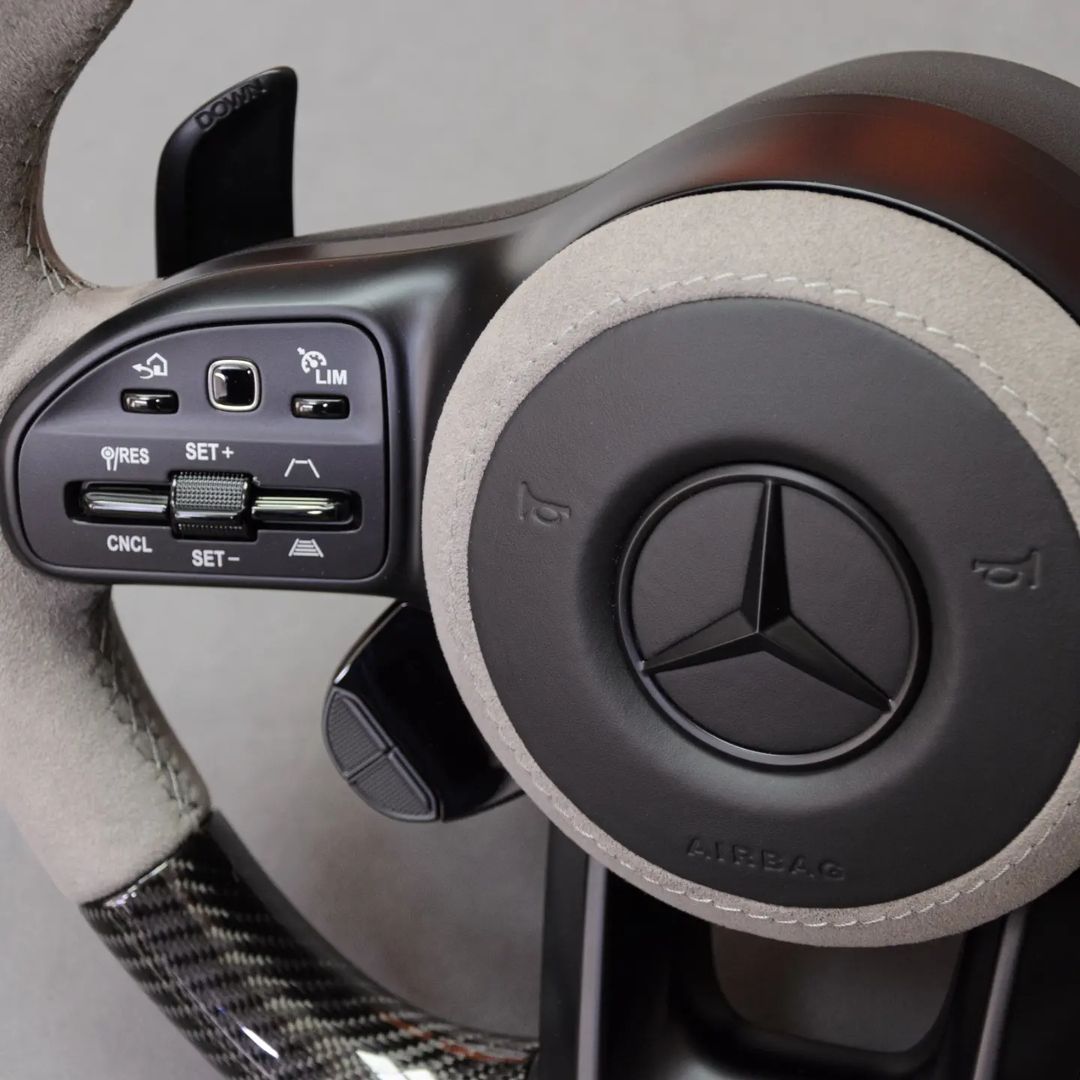 Mercedes Custom Carbon Fiber Steering Wheel