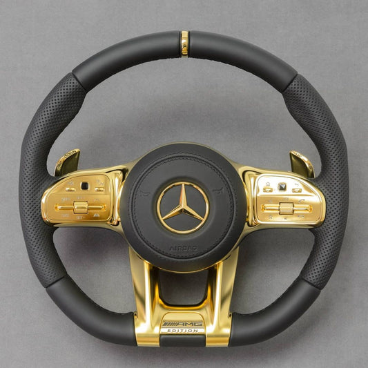 Mercedes Custom Carbon Fiber Steering Wheel