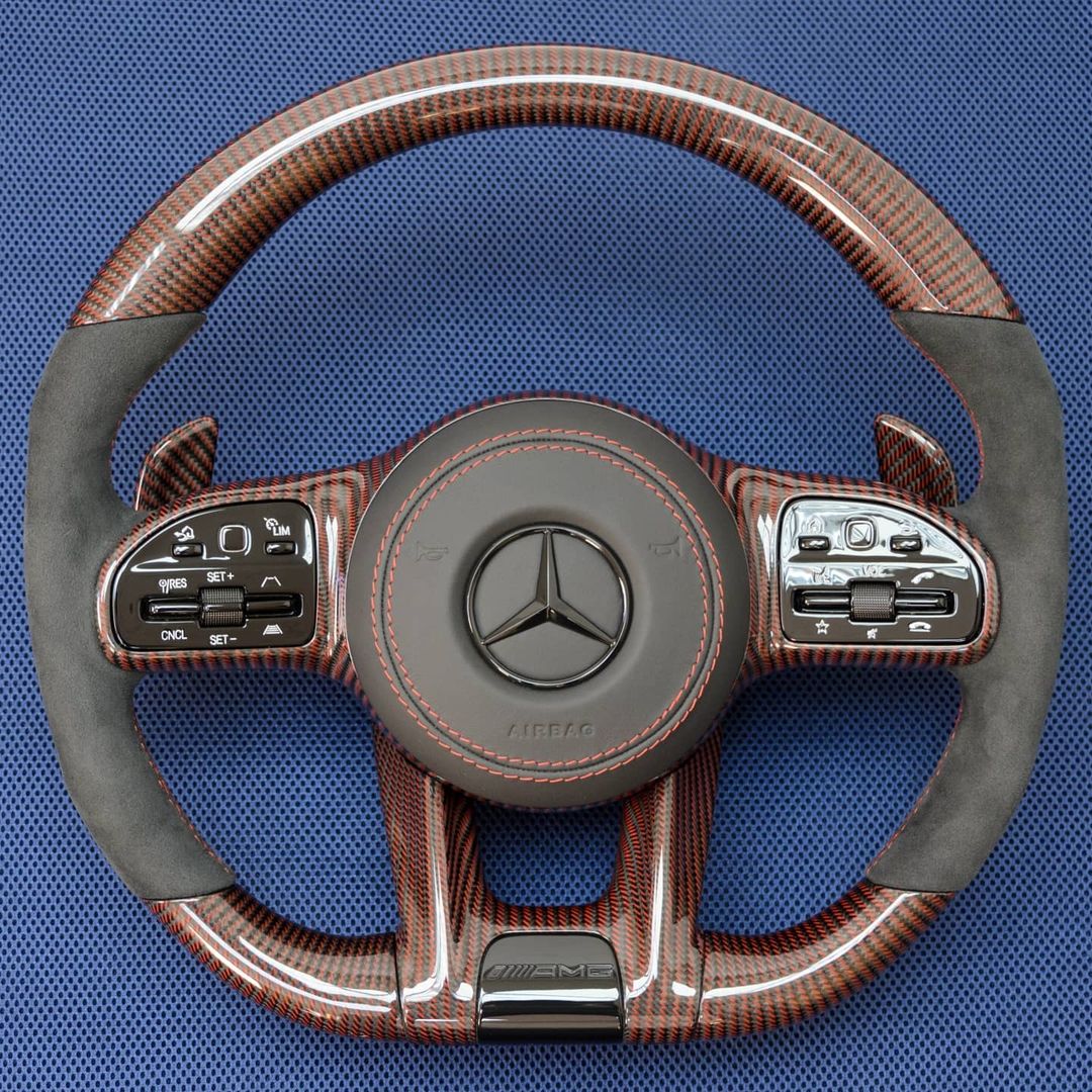 Mercedes Custom Carbon Fiber Steering Wheel