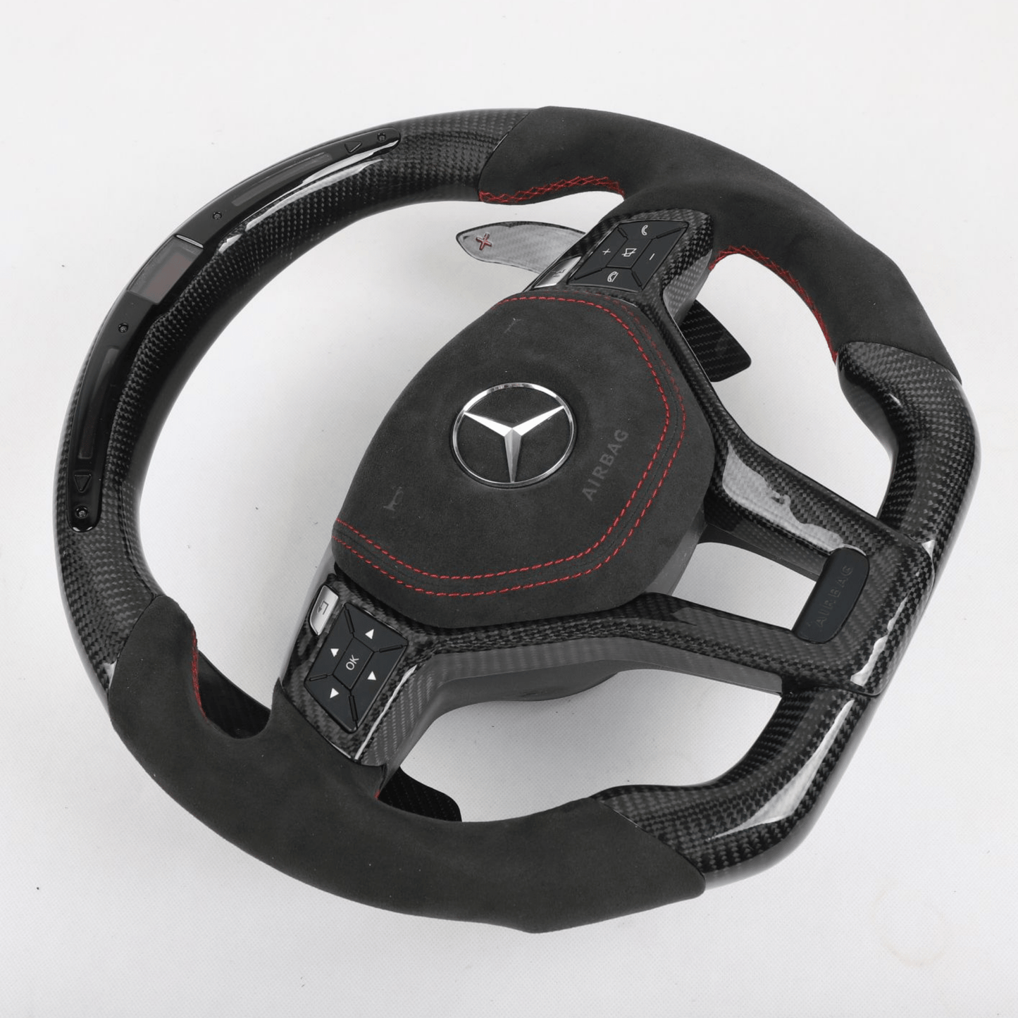 Mercedes W204, W212 C-E Class Carbon Fiber Steering Wheel