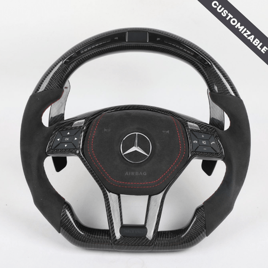 Mercedes W204, W212 C-E Class Carbon Fiber Steering Wheel