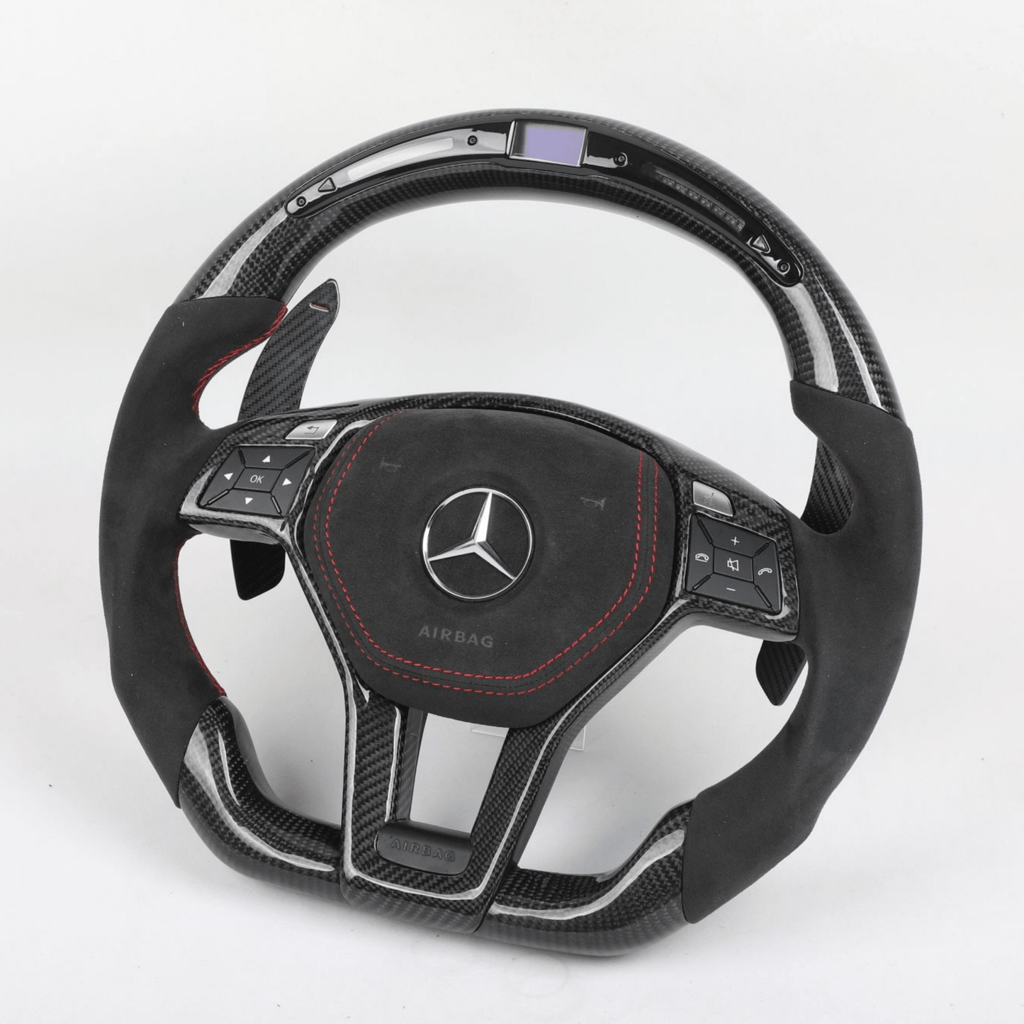 Mercedes W204, W212 C-E Class Carbon Fiber Steering Wheel