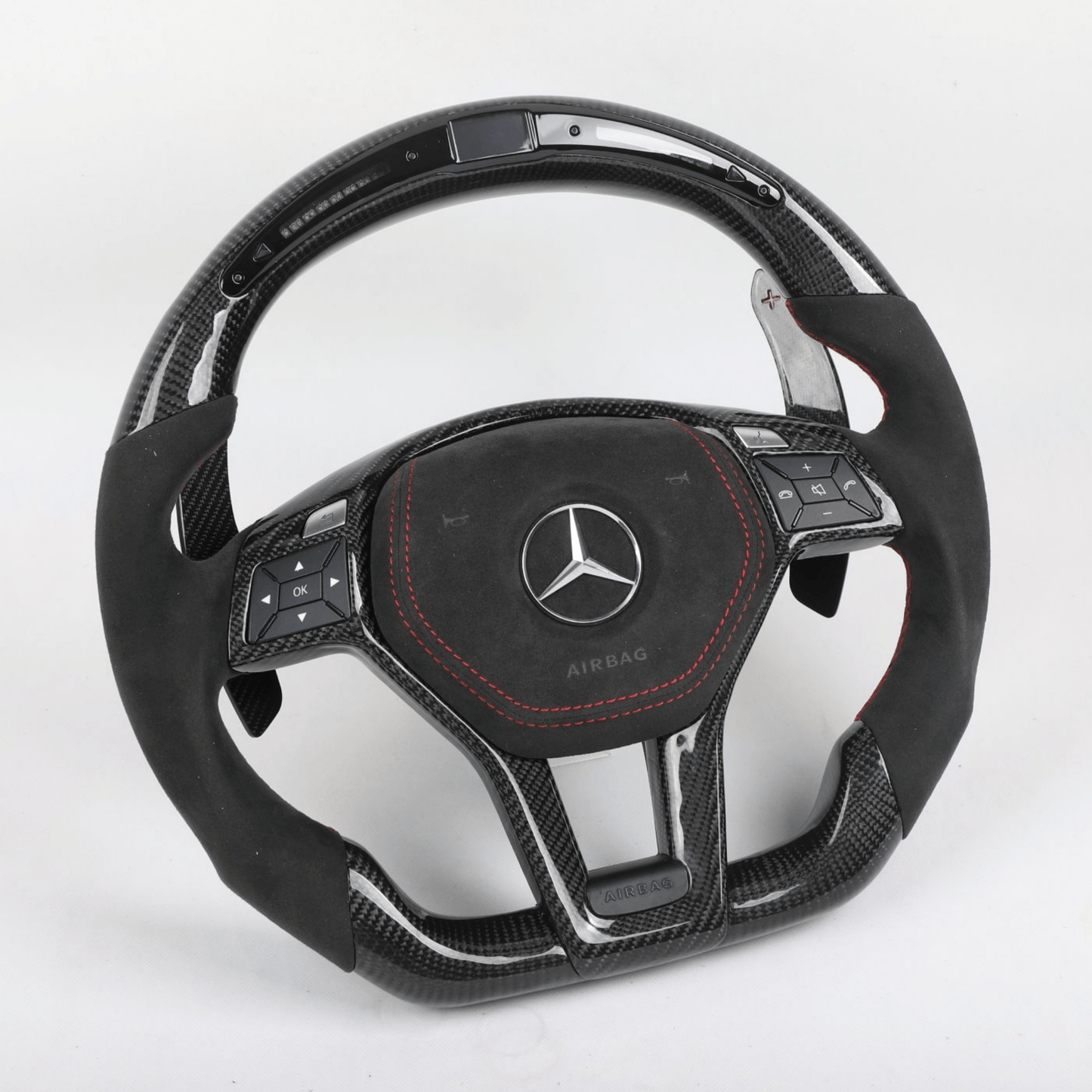 Mercedes W204, W212 C-E Class Carbon Fiber Steering Wheel