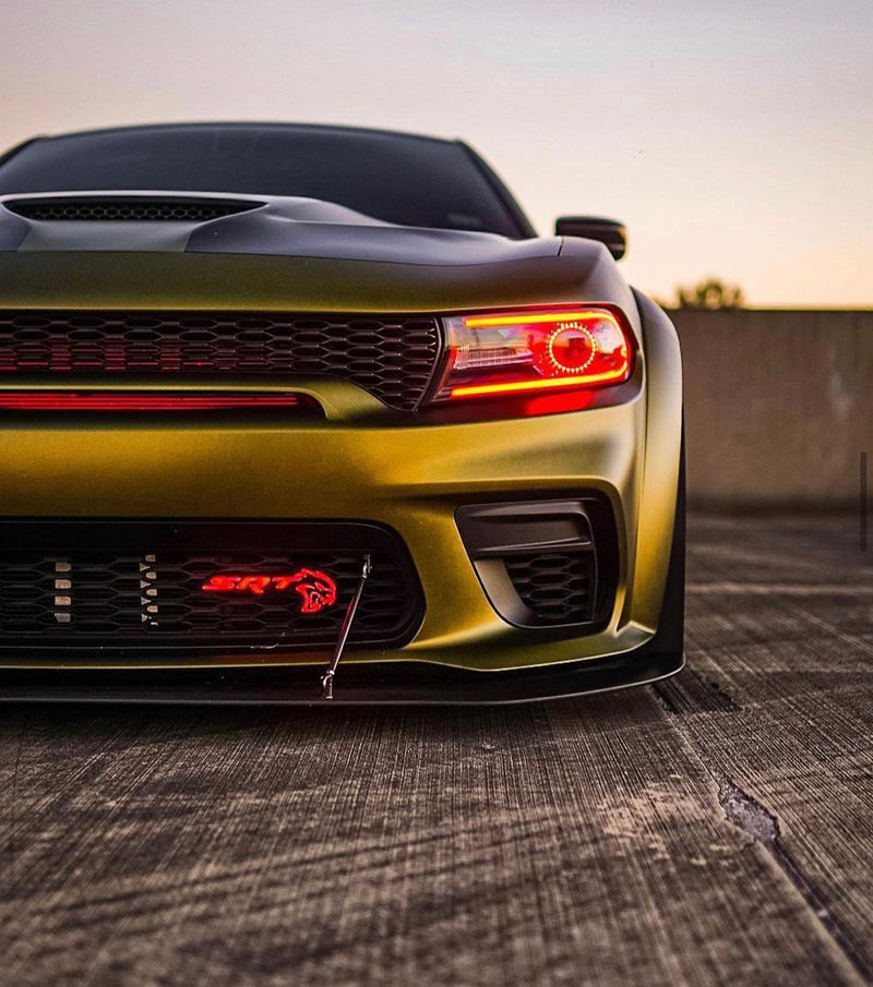 2015-2023 Dodge SRT Hellcat RGBW Flow Series LED Badge Emblem Logo